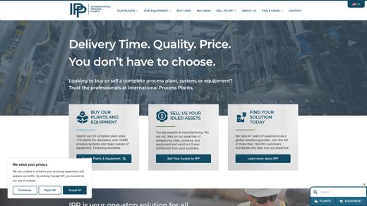 International Process Plants website