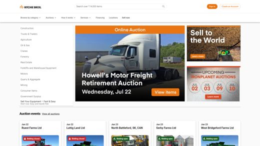 Ritchie Bros. website