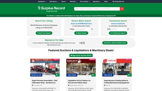 Surplus Record website